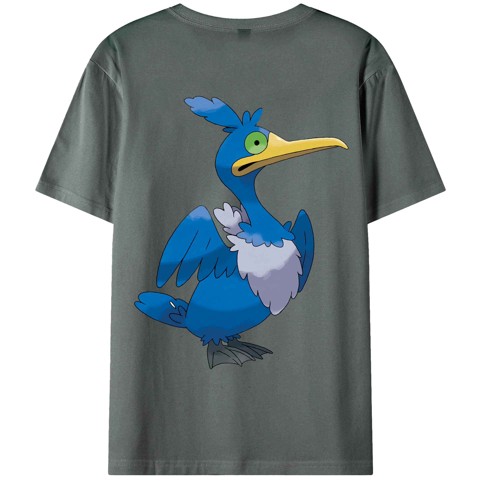 （画像用） ポケットモンスター Pokémon 綿100％ メンズ半袖Tシャツ（バックプリント） 通気性